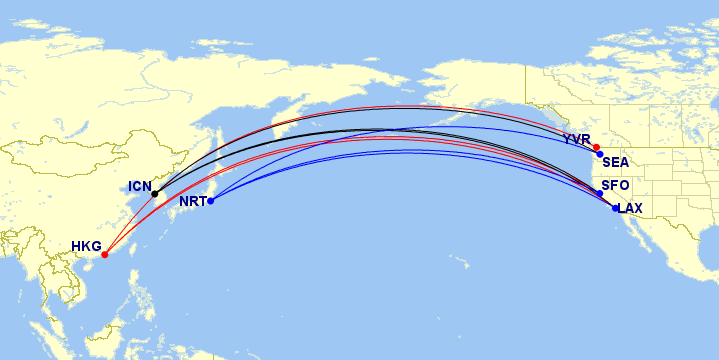 Award Flights Map